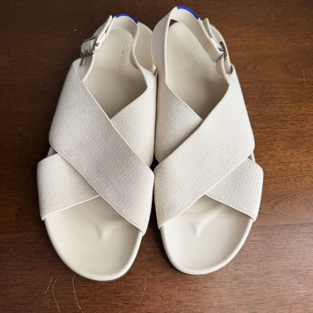 Rothy’s The Weekend Sandal Cocolute Comfort Stretch Straps EUC Sz 10